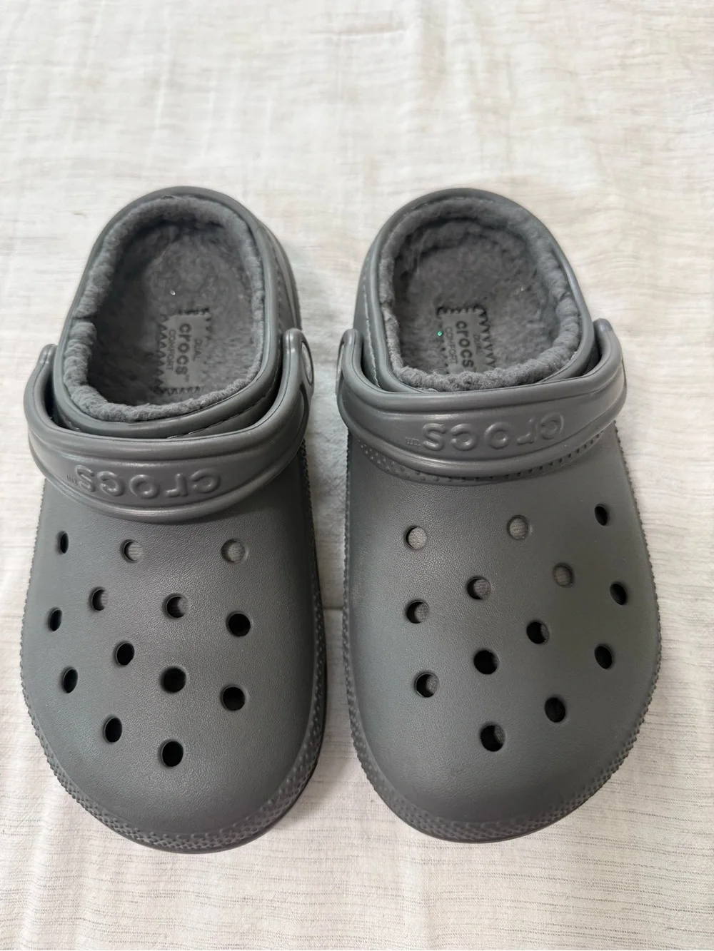 CROCS Kids' Lined Clog - Dark Gray